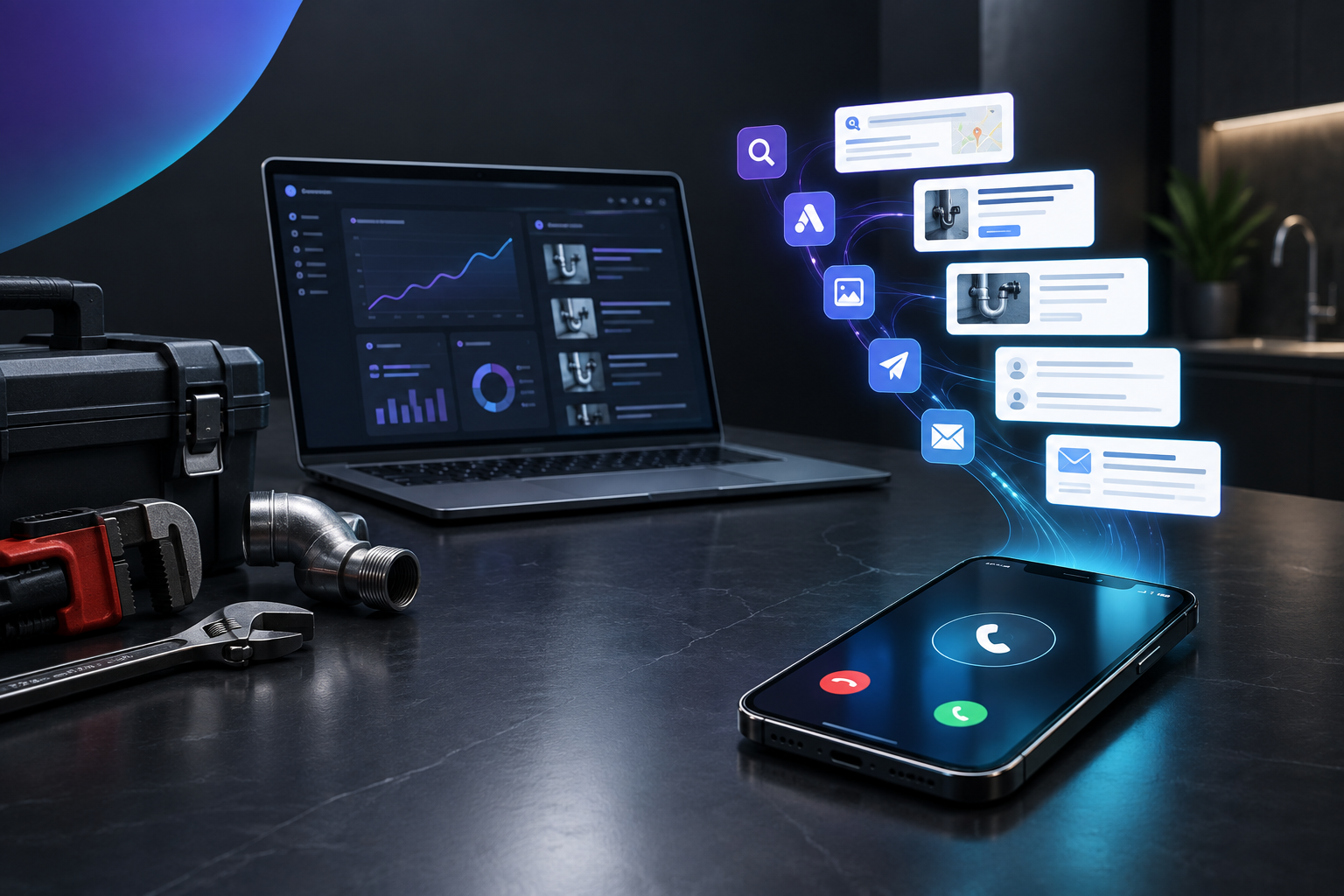 Done for you marketing software for plumbers
