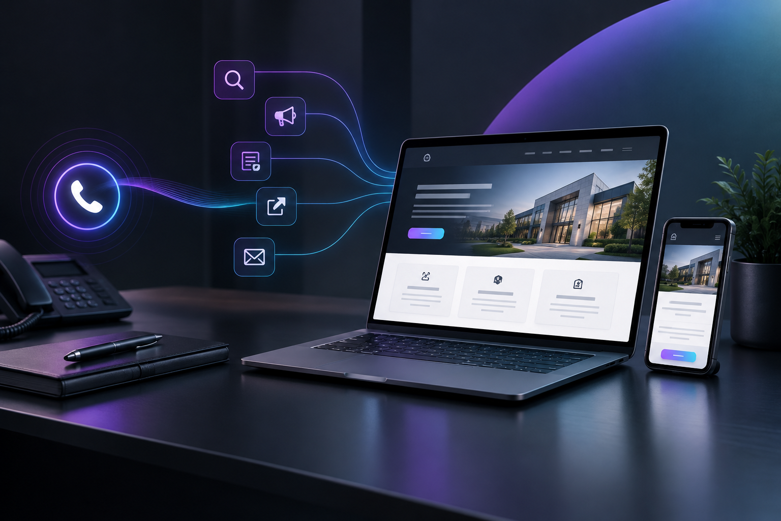 Free AI website builder for a local service business