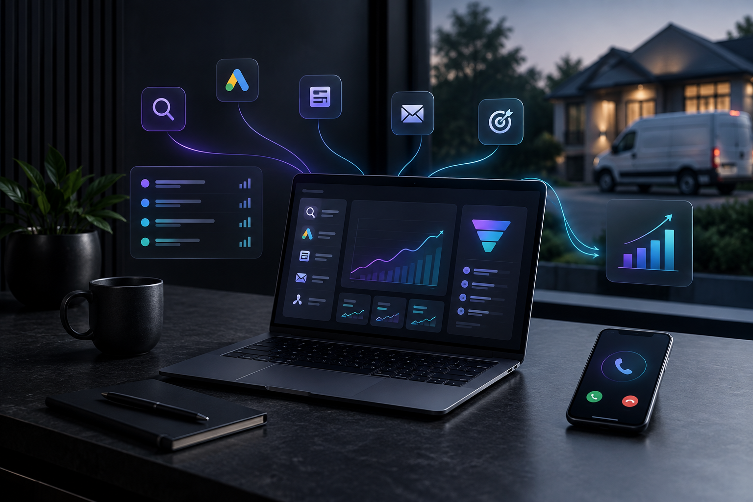 How much should a home service business spend on marketing software?