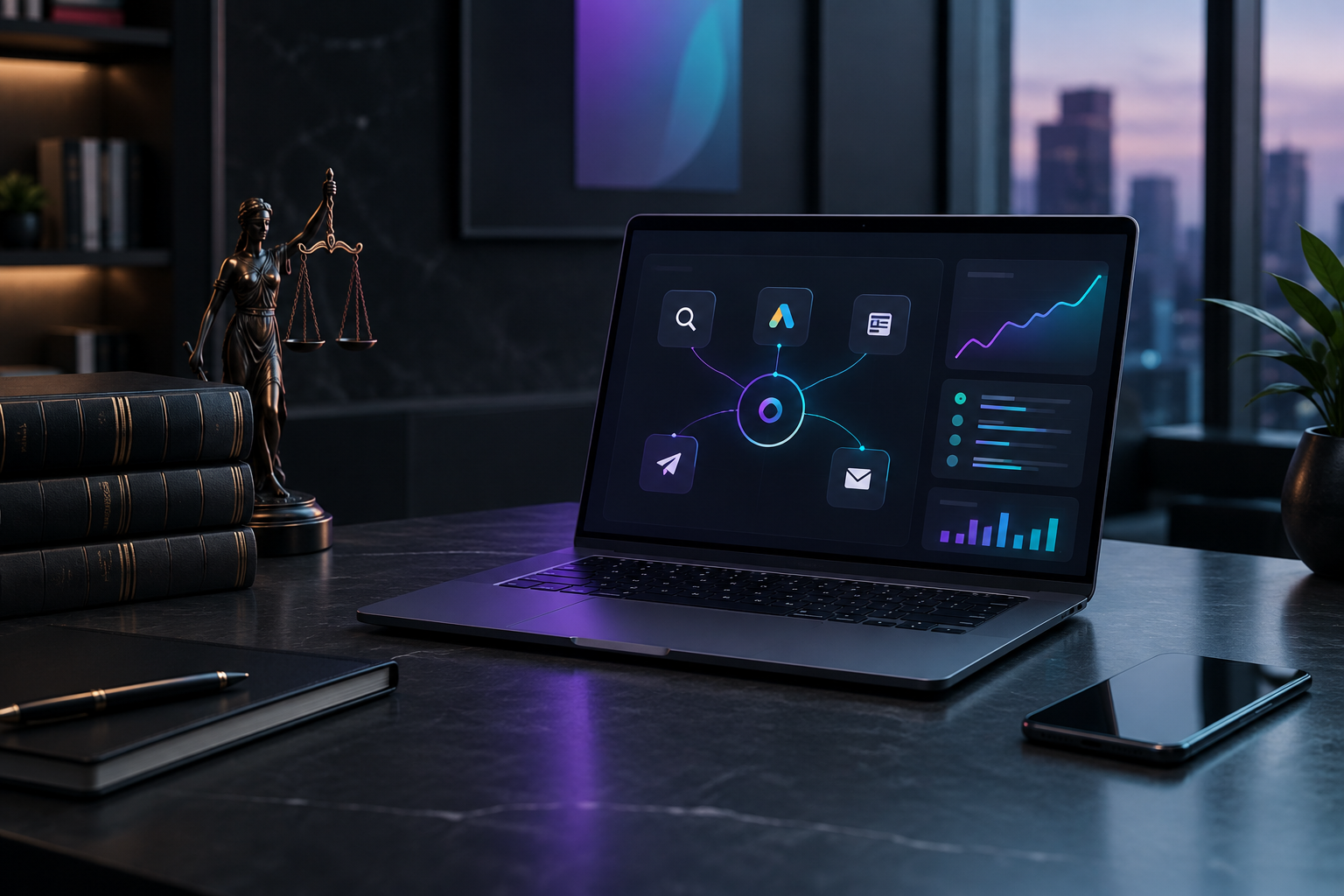 Is there software that can run marketing for a small law firm instead of hiring an agency?