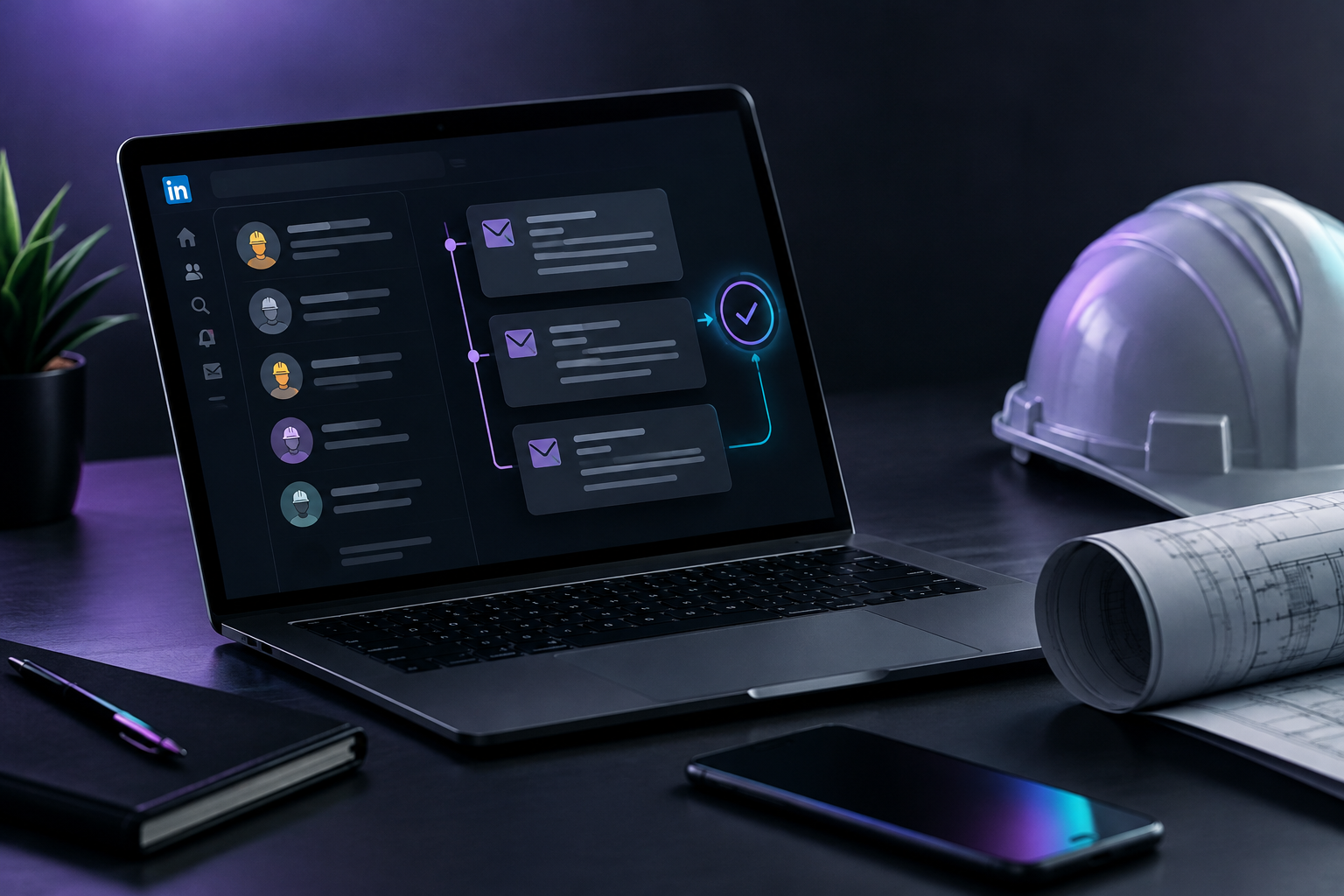 LinkedIn Outreach Automation That Reaches Contractors With Problem-Solving Messages