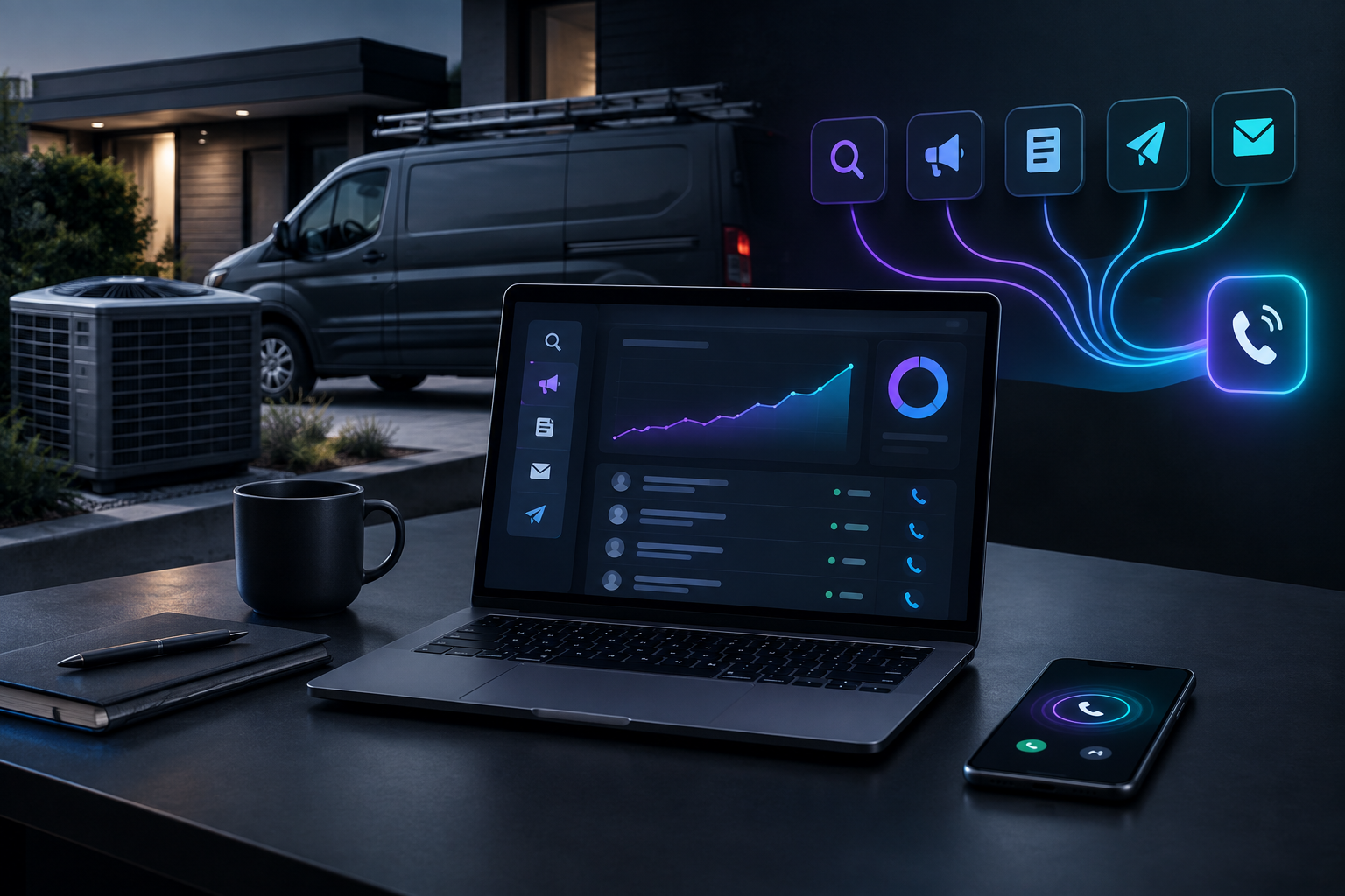 What software do successful HVAC companies use for marketing?